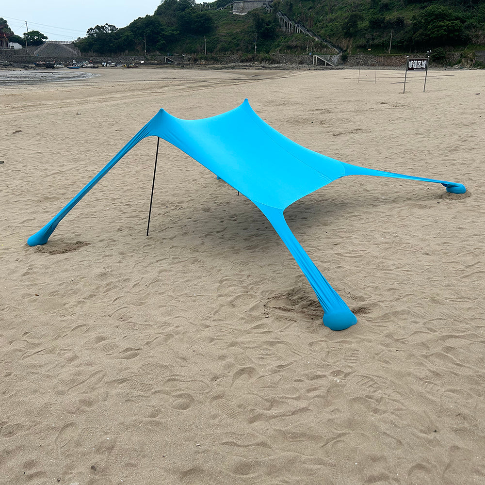 Portable UPF50+ Beach Tent – Windproof Sun Shelter for Camping & Family Use