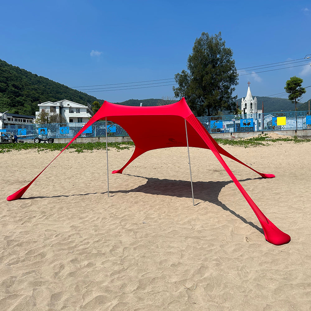 Portable UPF50+ Beach Tent – Windproof Sun Shelter for Camping & Family Use