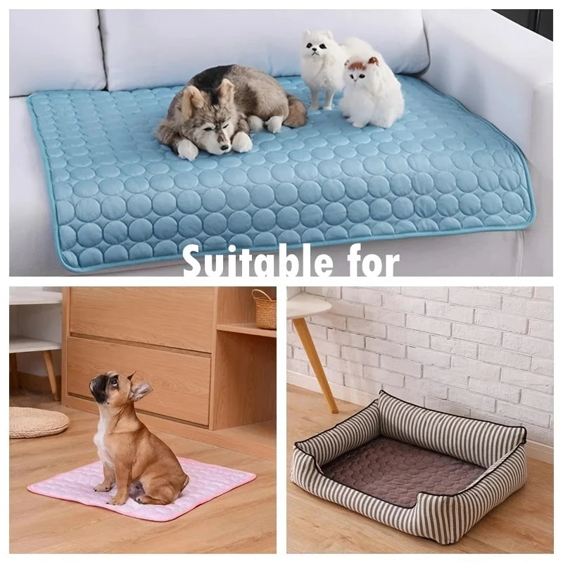 Extra Large Dog Cooling Mat – Summer Pet Ice Pad for Dogs & Cats