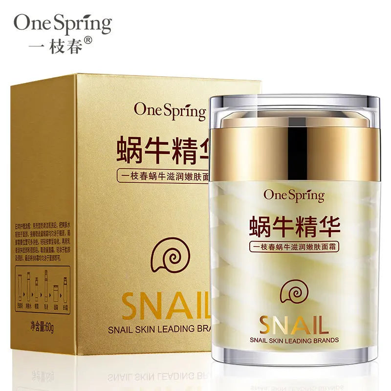 Snail Face Cream & Retinol Eye Massage Roller Set