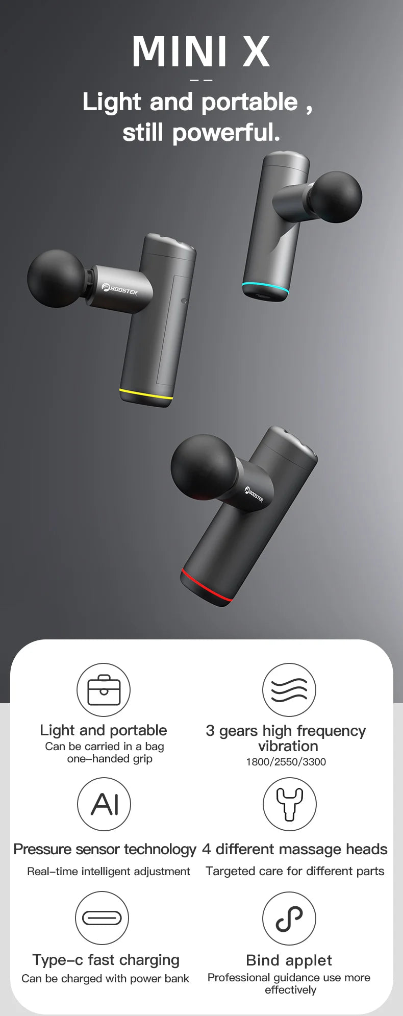 Booster Mini X Portable Massage Gun