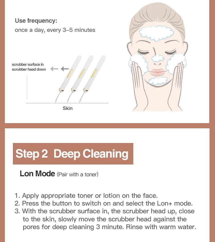 Ultrasonic Skin Scrubber & Blackhead Remover