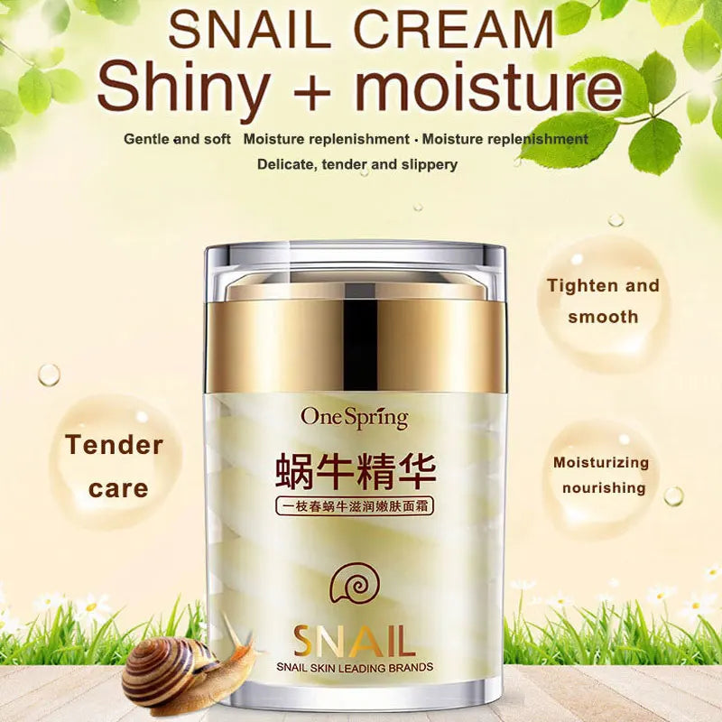 Snail Face Cream & Retinol Eye Massage Roller Set