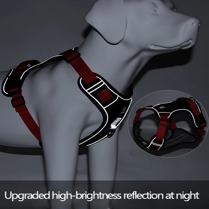 Reflective Tactical Dog Harness for Medium & Large Dogs