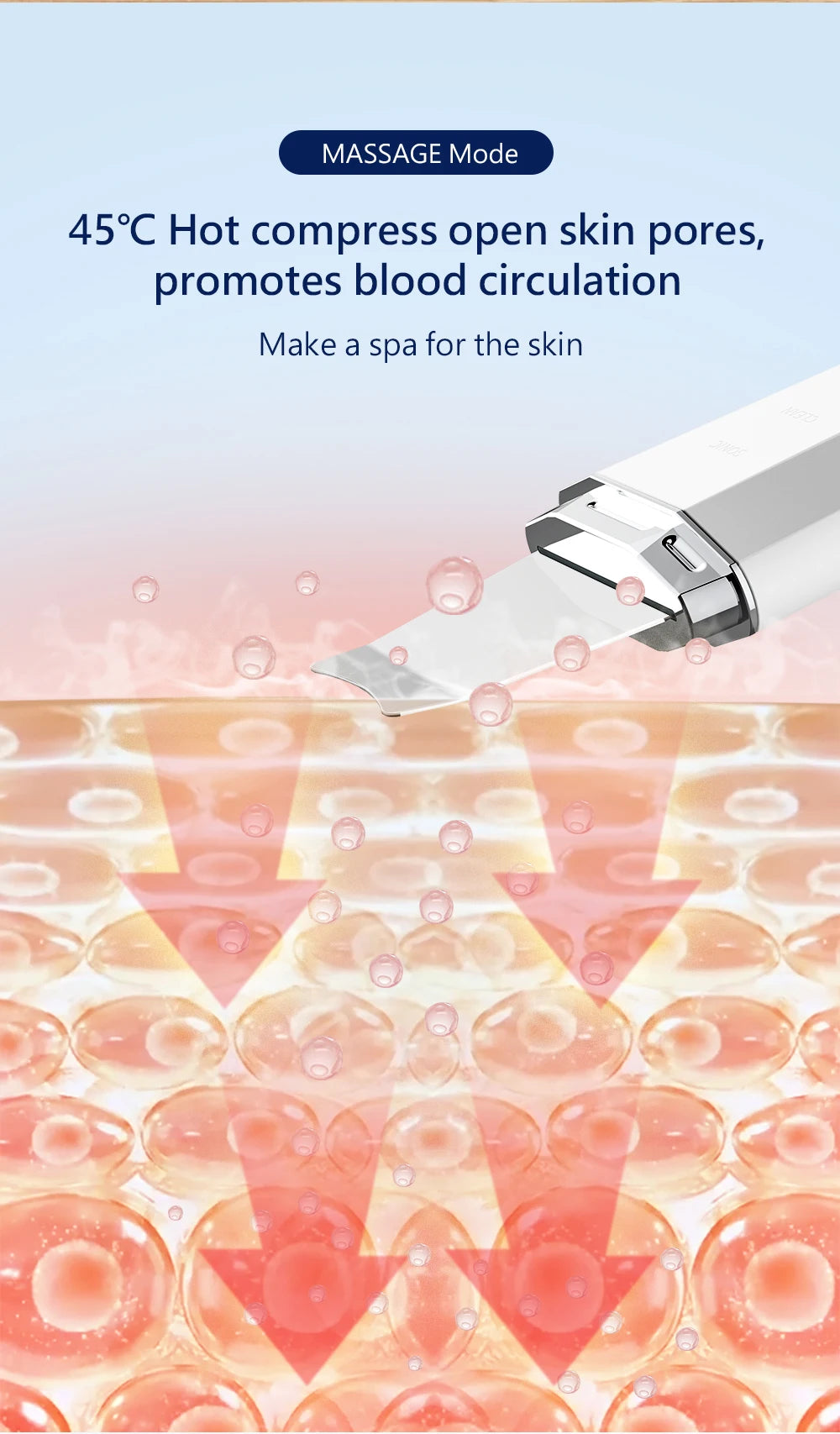 ANLAN Ultrasonic Skin Scrubber & EMS Face Lifter