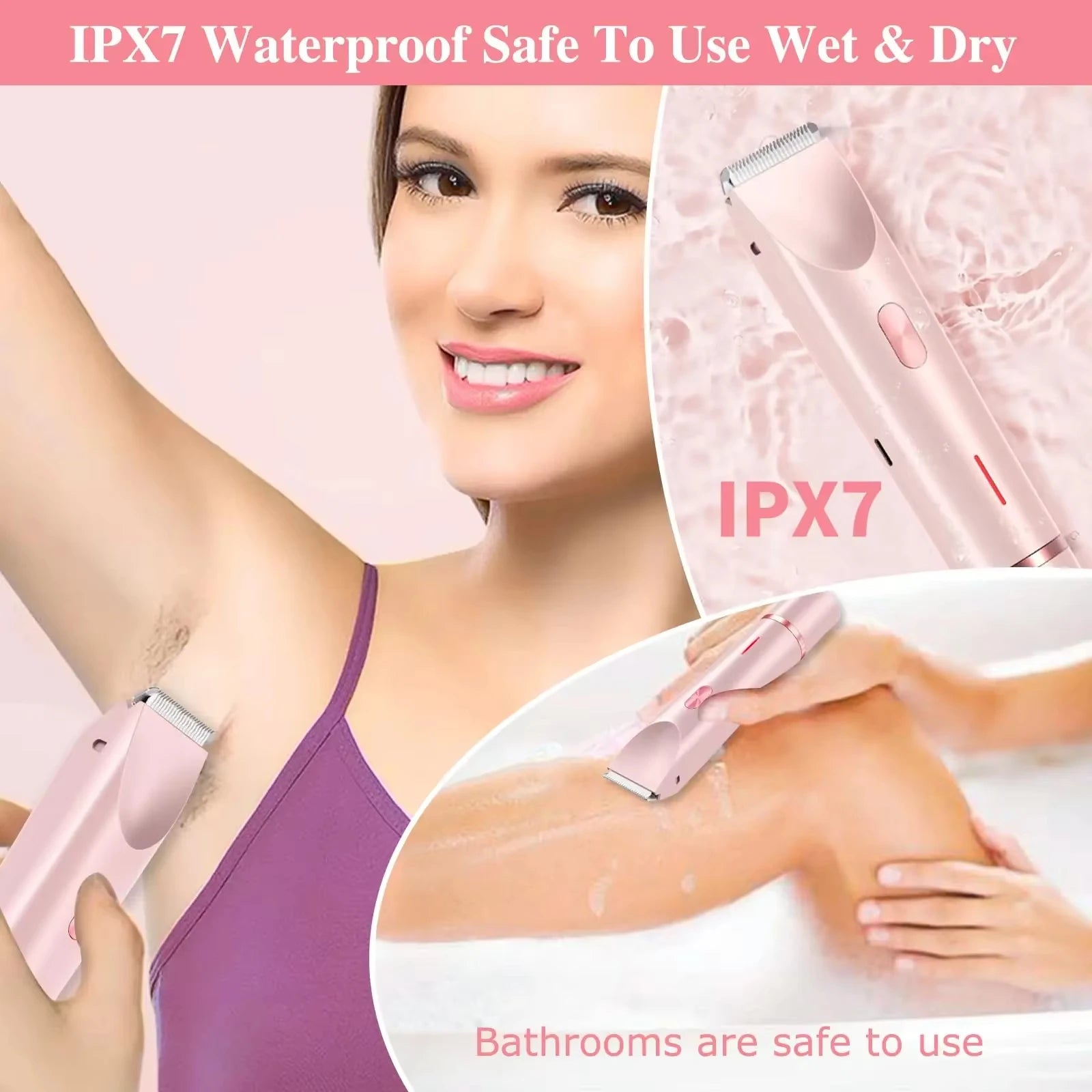 2-in-1 Electric Razor & Bikini Trimmer for Women