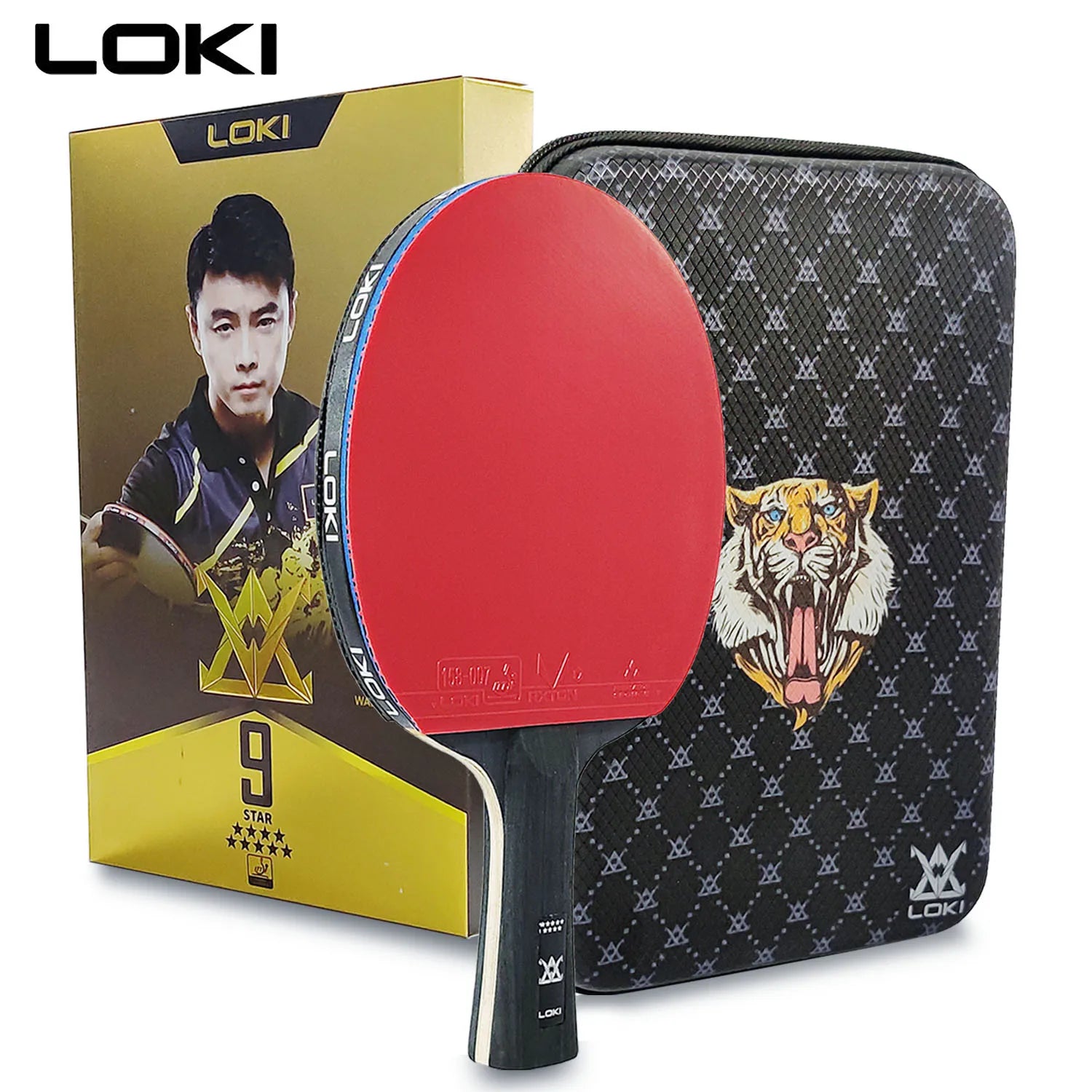 LOKI 9-Star Carbon Table Tennis Racket