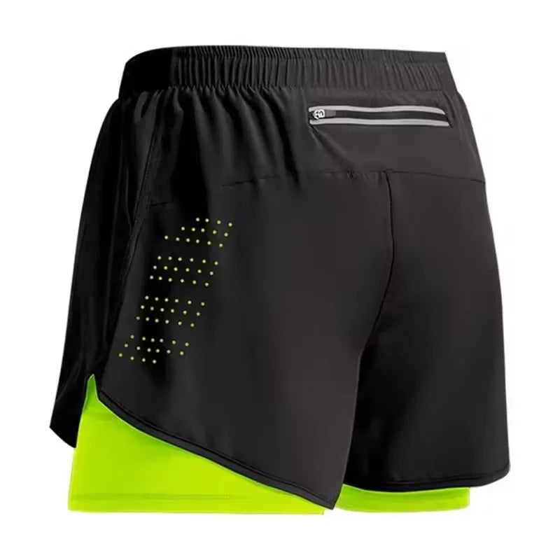 Men’s Quick-Dry Double Layer Running Shorts