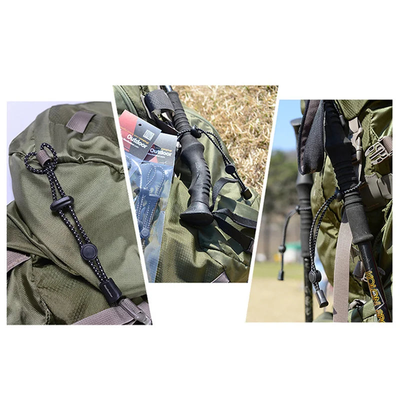 2pcs Backpack Trekking Pole Holder Straps