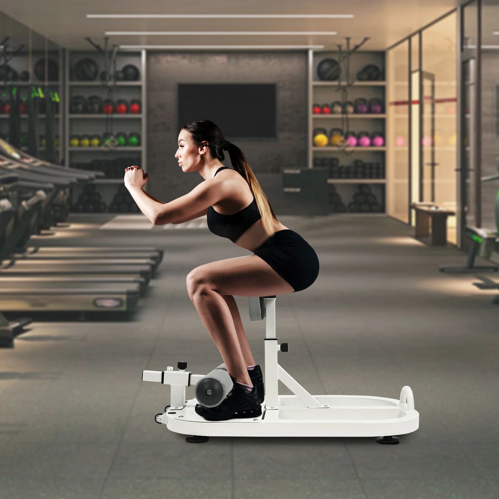 Multifunction Deep Squat Bench Workout Station