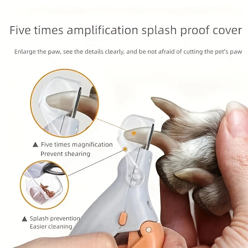 LED Pet Nail Clipper with Light for Cats & Dogs