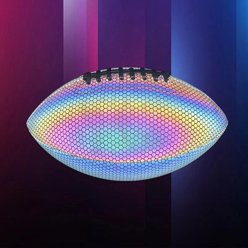 Luminous Reflective PU Rugby Ball – Match & Training Use