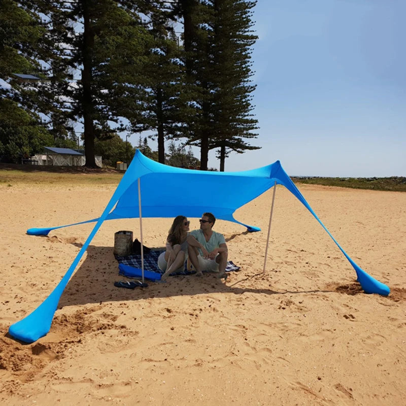 Portable UPF50+ Beach Tent – Windproof Sun Shelter for Camping & Family Use
