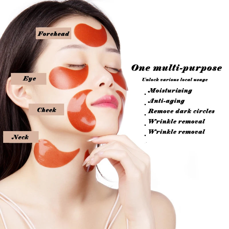 60pcs Gold Collagen Moisturizing Eye Masks