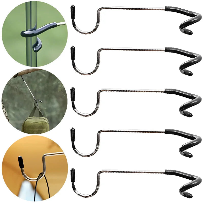 Stainless Steel Tent Pole Lamp Hanger Hook