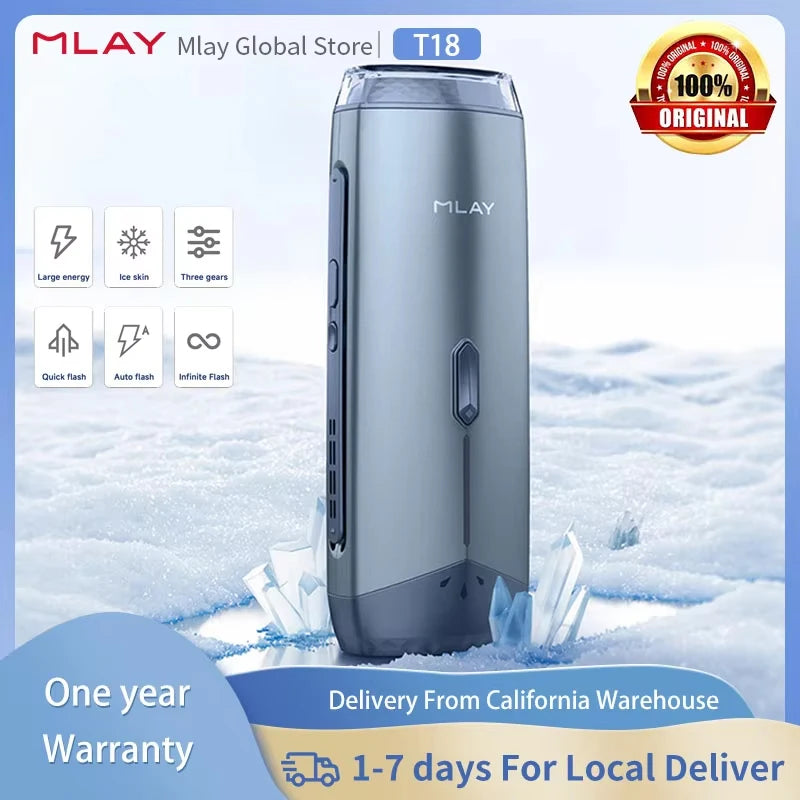 Mlay T18 IPL Hair Removal Device with ICE Cooling