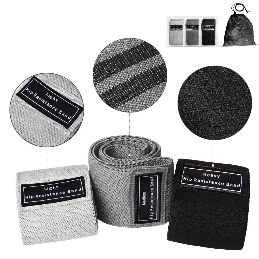 Fabric Resistance Booty Bands Set