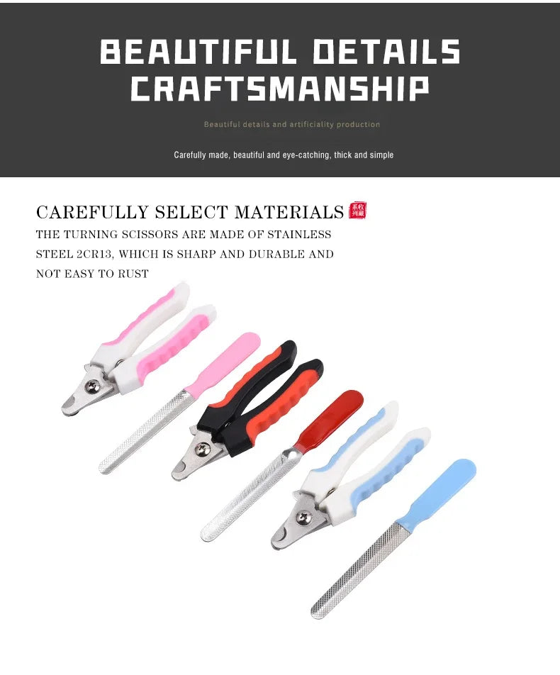 Pet Nail Clipper Scissors for Dogs & Cats