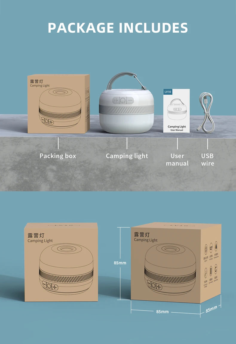 LV10 Rechargeable Outdoor LED Camping Lantern