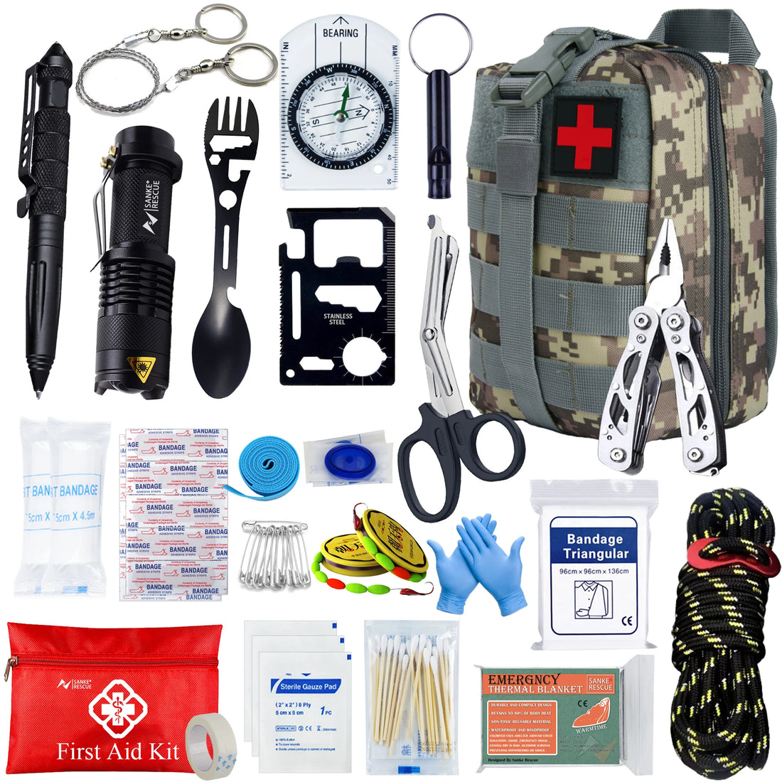 MOLLE Survival First Aid Kit – Full Emergency Set