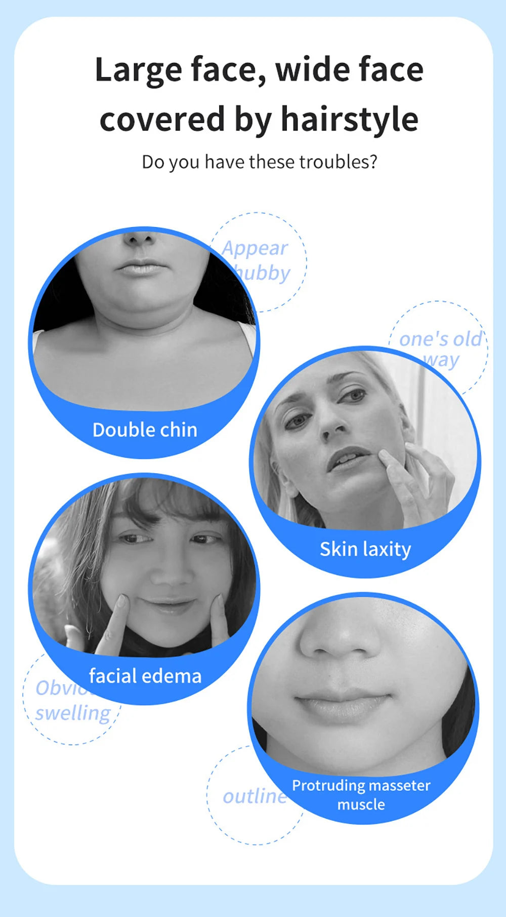 EMS V-Face Lifting Massager – Microcurrent Facial Toning Device