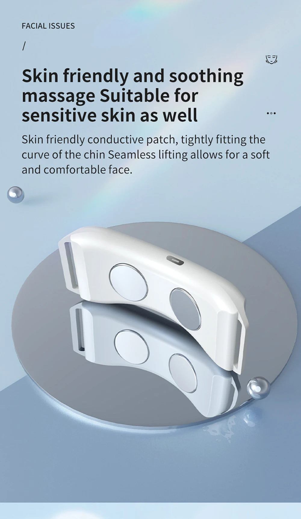 EMS V-Face Lifting Massager – Microcurrent Facial Toning Device