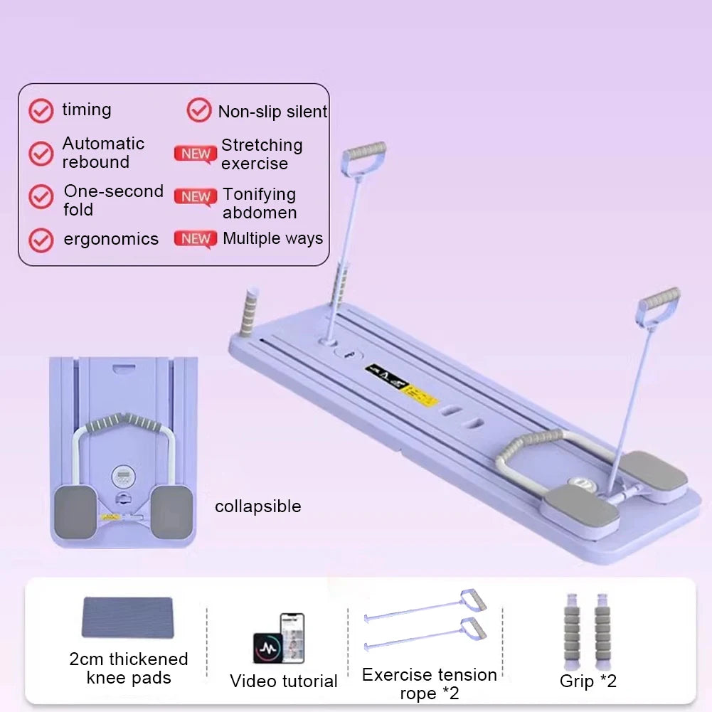 Multifunctional Foldable Fitness Board with Timer