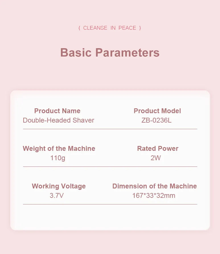 2-in-1 Electric Razor & Bikini Trimmer for Women