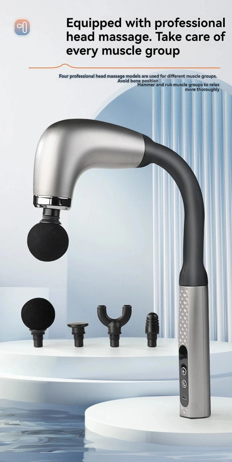 Smart Rechargeable Handheld Massage Gun