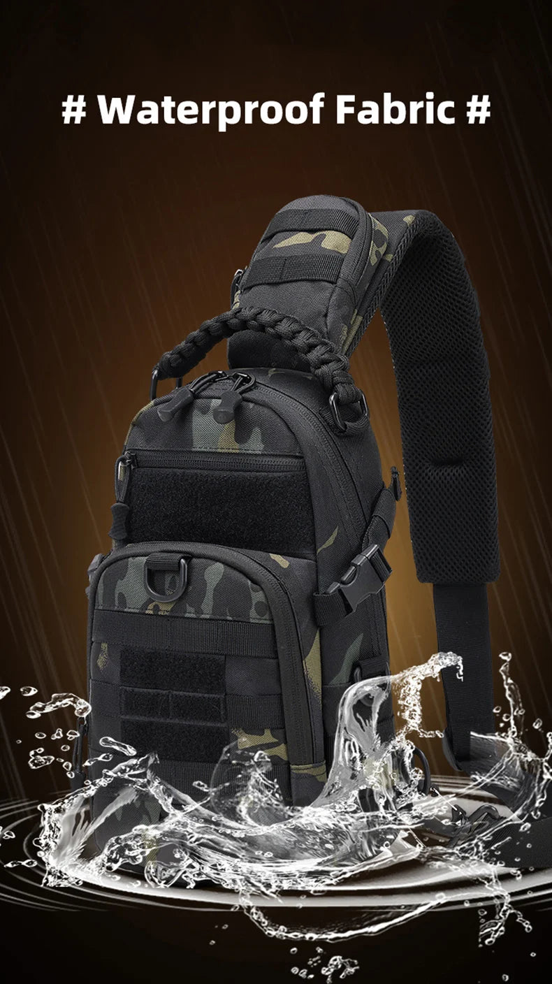 Tactical Chest Bag MOLLE Sling Backpack for Men