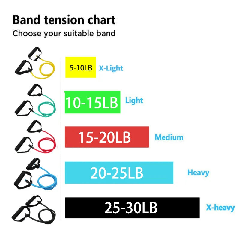 Resistance Bands with Handles for Home Workouts