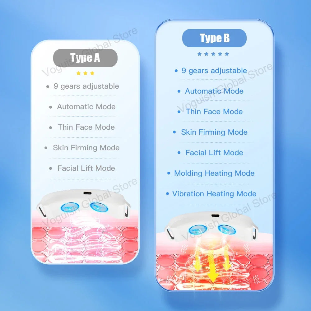 EMS V-Face Lifting Massager – Microcurrent Facial Toning Device