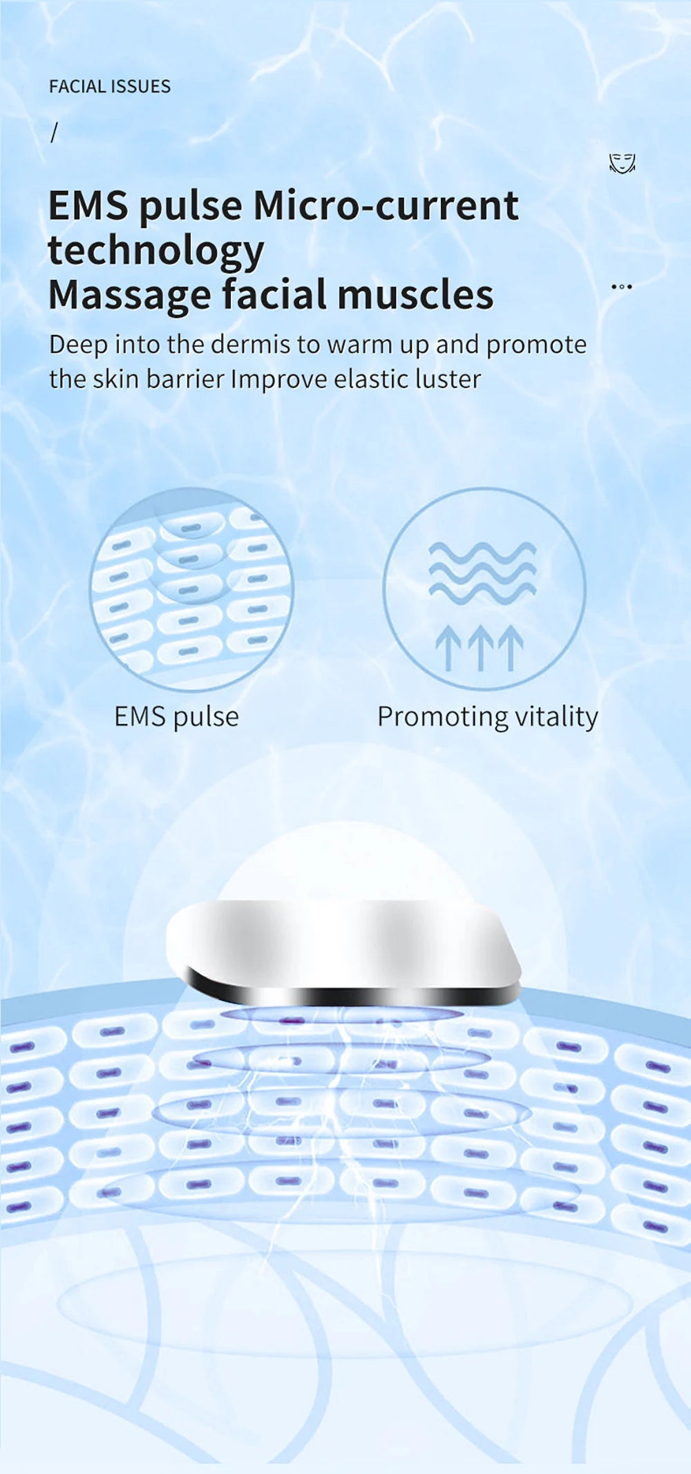 EMS V-Face Lifting Massager – Microcurrent Facial Toning Device