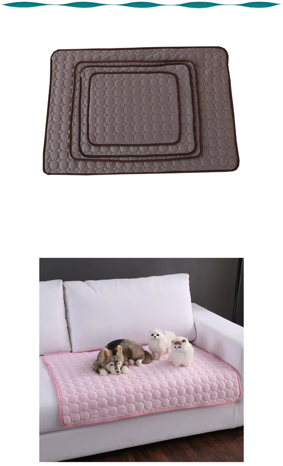 Extra Large Dog Cooling Mat – Summer Pet Ice Pad for Dogs & Cats