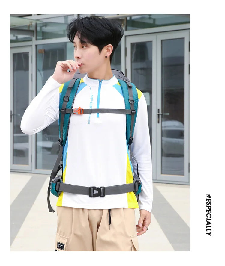 70L Hiking Camping Backpack with Rain Cover
