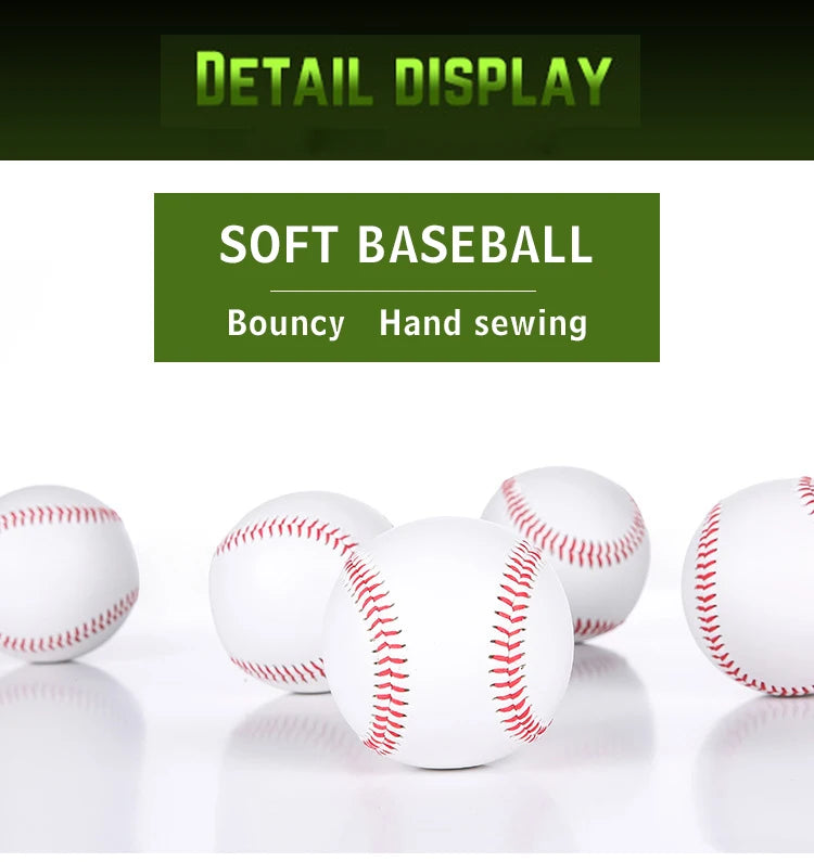 No. 9 Handmade Training Baseball – White Safety Ball
