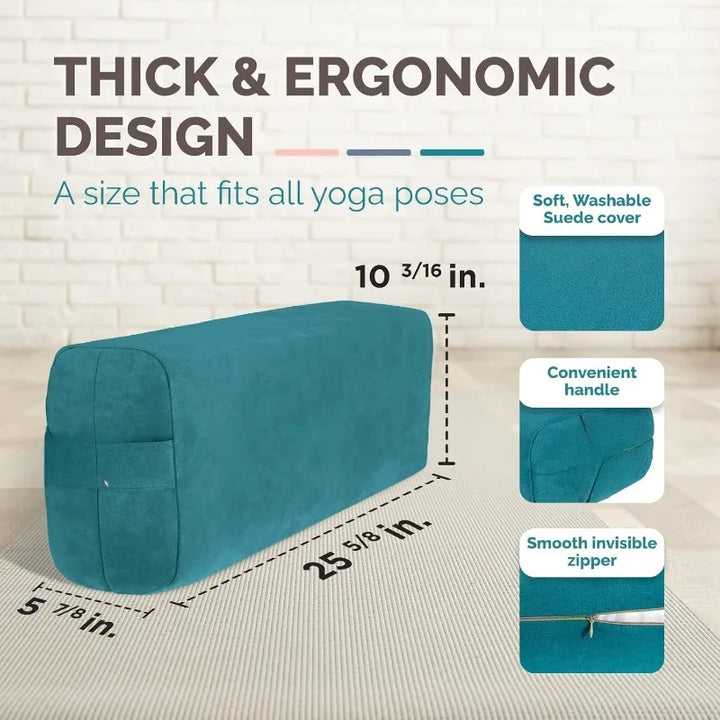 Triple-Layer Yoga Bolster Pillow for Support & Meditation