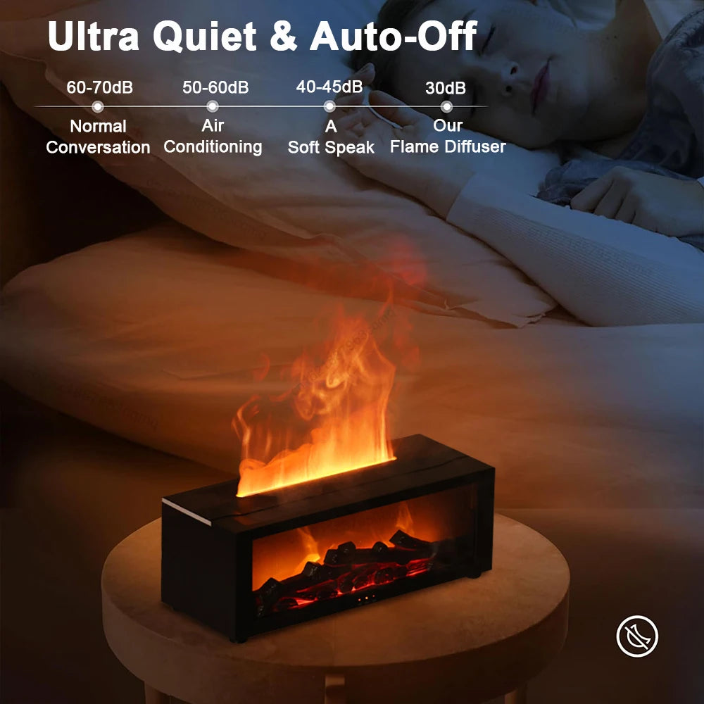 Flame Aroma Humidifier with LED & Remote