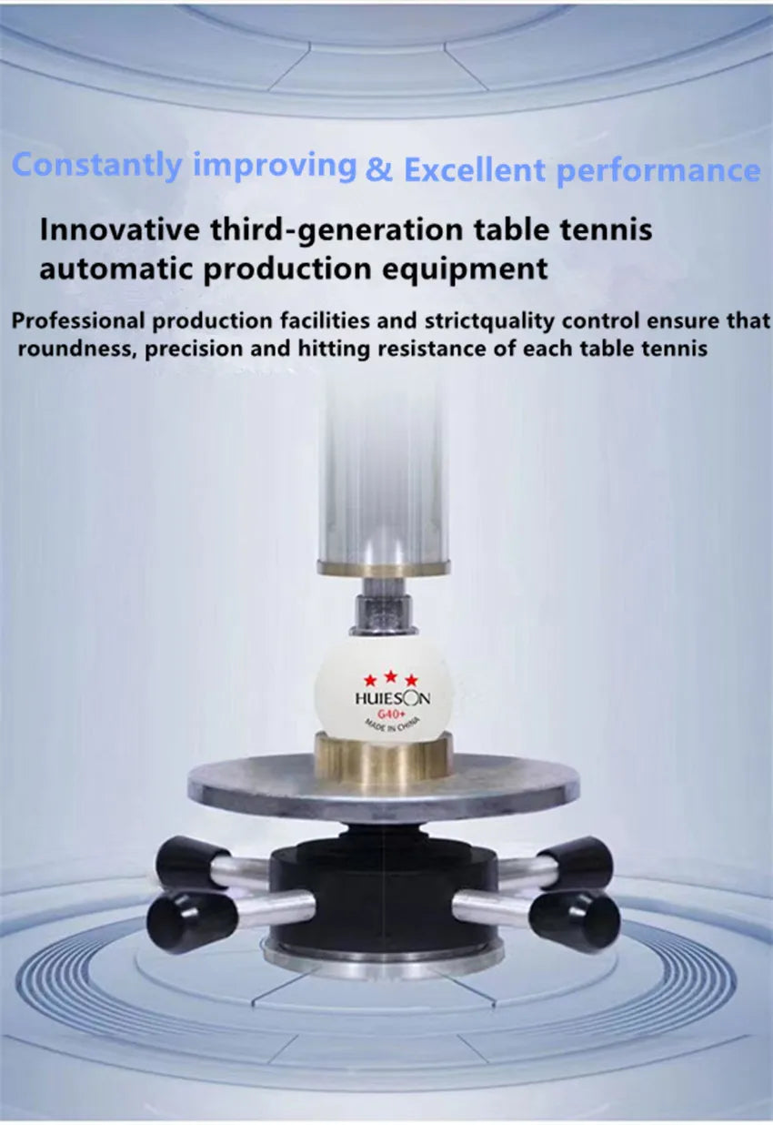 Huieson 3-Star ABS 40+ Ping Pong Balls (20–100pcs)