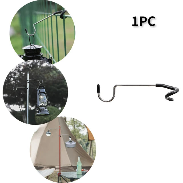 Stainless Steel Tent Pole Lamp Hanger Hook