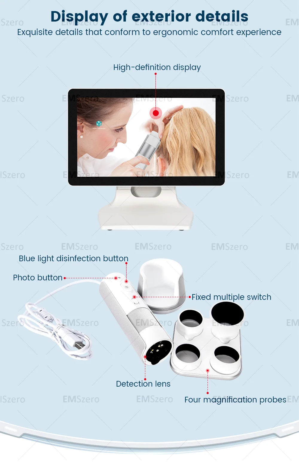2025 Wireless Hair & Scalp Analyzer