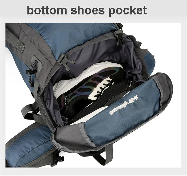 70L Hiking Camping Backpack with Rain Cover