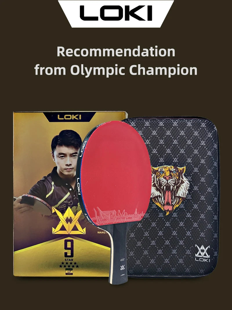 LOKI 9-Star Carbon Table Tennis Racket