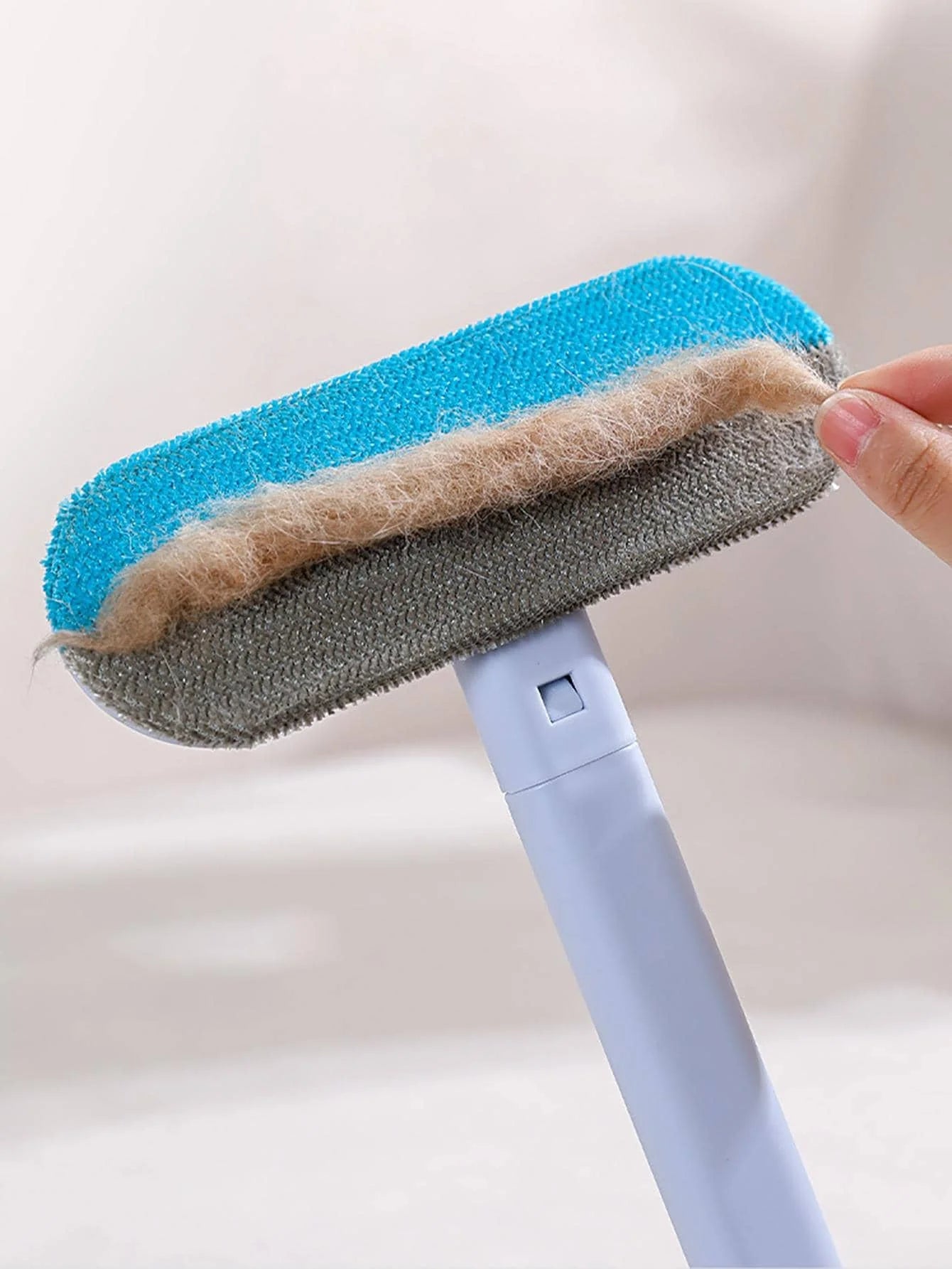 Long Handle Pet Hair Remover & Cleaning Brush