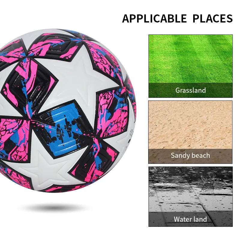 Size 4/5 PU Seamless Soccer Ball – Match & Training