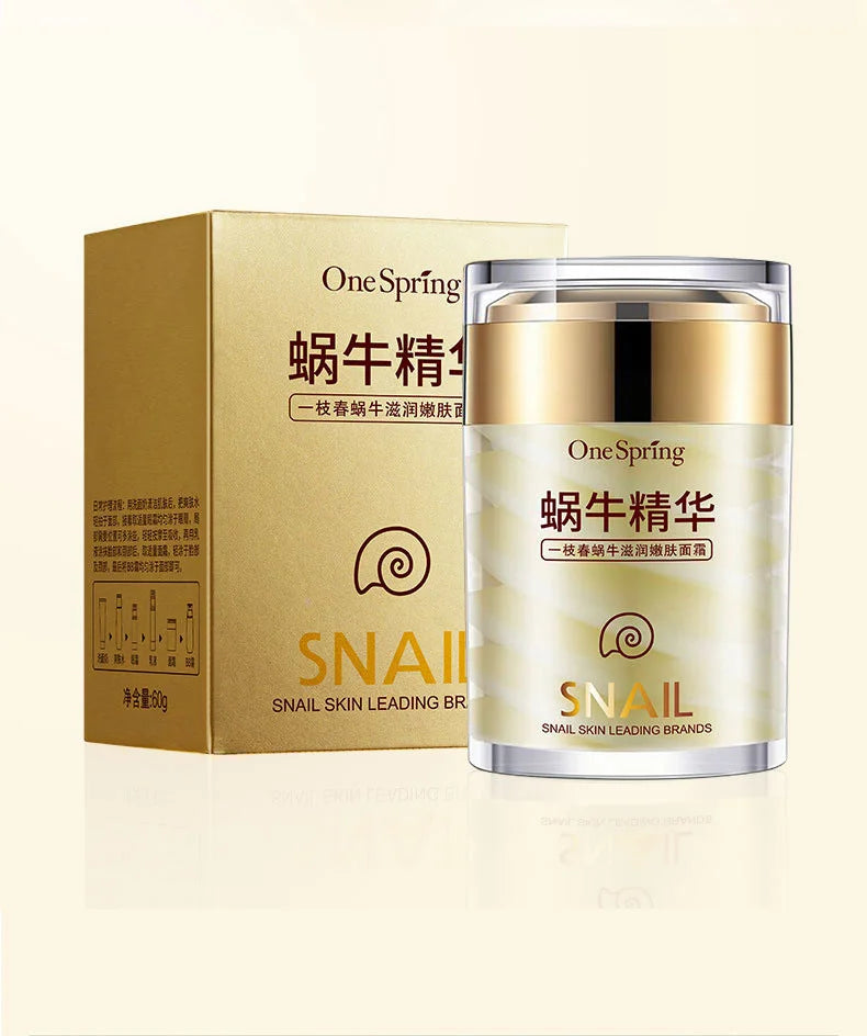 Snail Face Cream & Retinol Eye Massage Roller Set