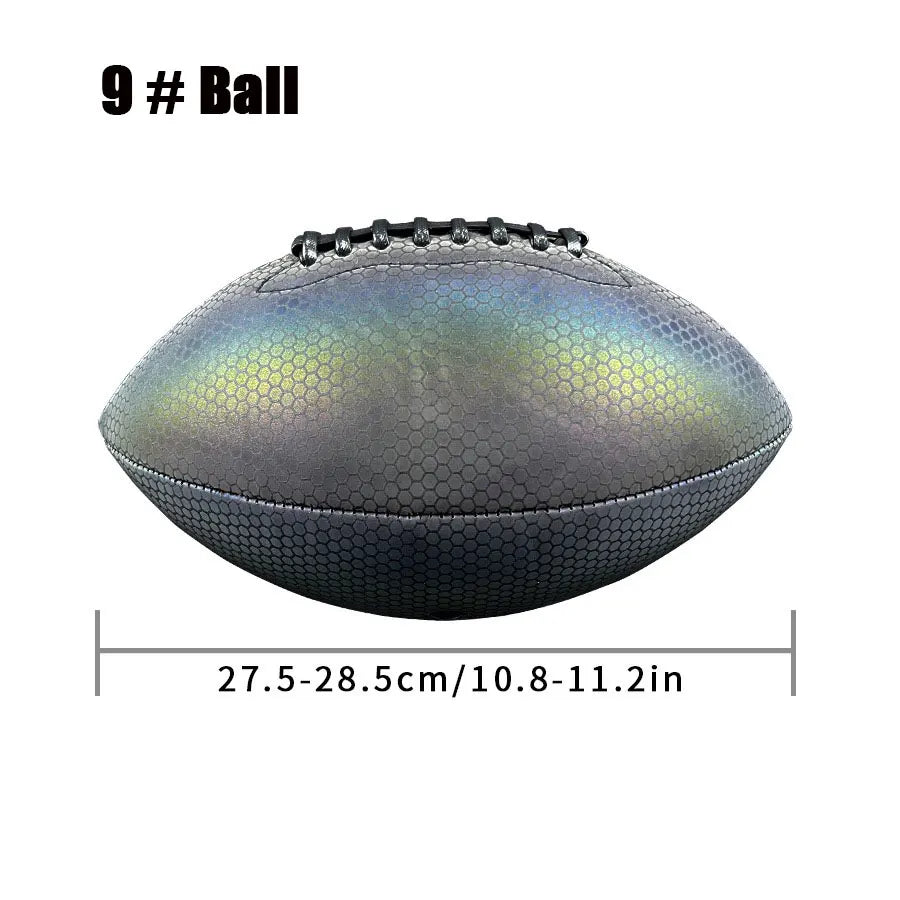 Luminous Reflective PU Rugby Ball – Match & Training Use