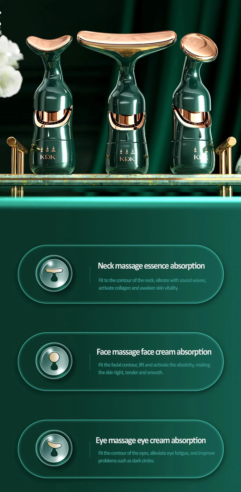 3-in-1 EMS Facial Lifting & Skin Tightening Device