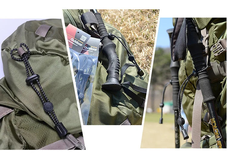 2pcs Backpack Trekking Pole Holder Straps