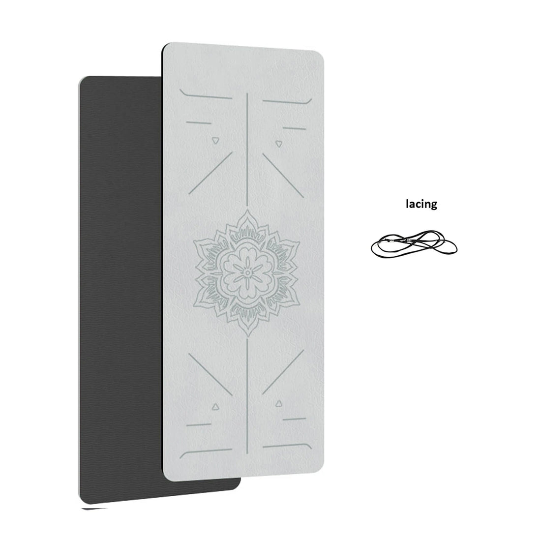 TPE Non-Slip Yoga Mat with Alignment Guide